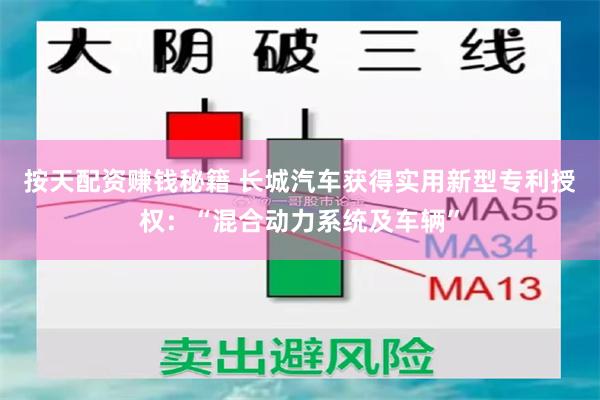 按天配资赚钱秘籍 长城汽车获得实用新型专利授权：“混合动力系统及车辆”