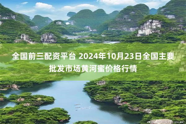 全国前三配资平台 2024年10月23日全国主要批发市场黄河蜜价格行情