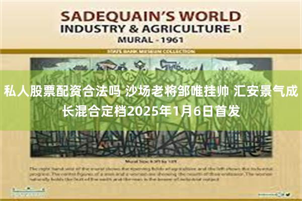 私人股票配资合法吗 沙场老将邹唯挂帅 汇安景气成长混合定档2025年1月6日首发