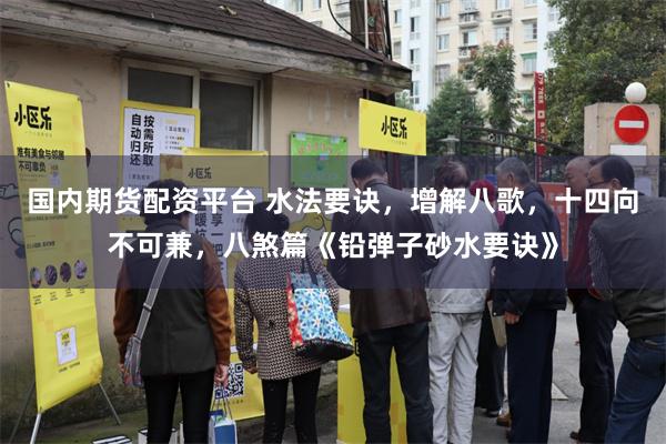 国内期货配资平台 水法要诀，增解八歌，十四向不可兼，八煞篇《铅弹子砂水要诀》